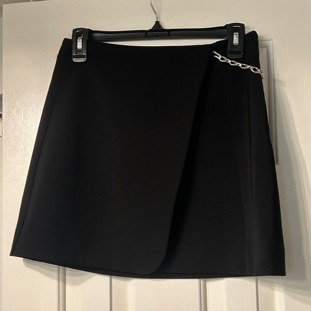 Jonathan SIMKHAI Pandora Wrap Mini Skirt in Black Sz Small $390 - Picture 6 of 11